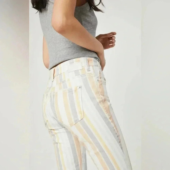 Mavi Tess  Spring Stripe High Rise Skinny Jeans Size 28 - Picture 3 of 10